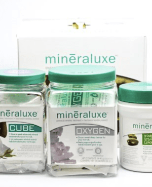 Mineraluxe three month hot tub care kits chlorine