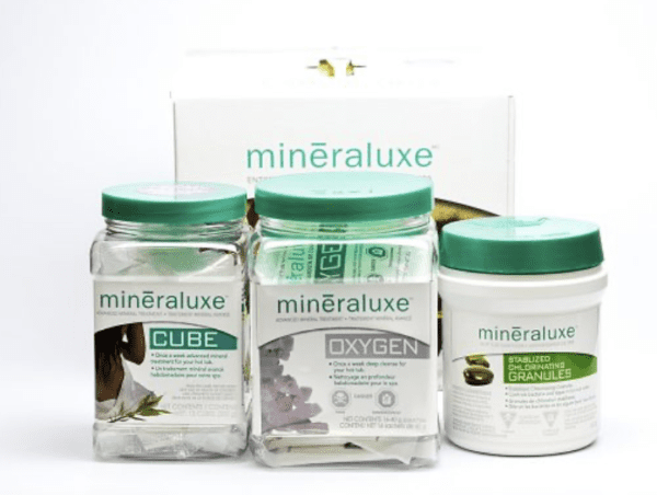 Mineraluxe three month hot tub care kits chlorine